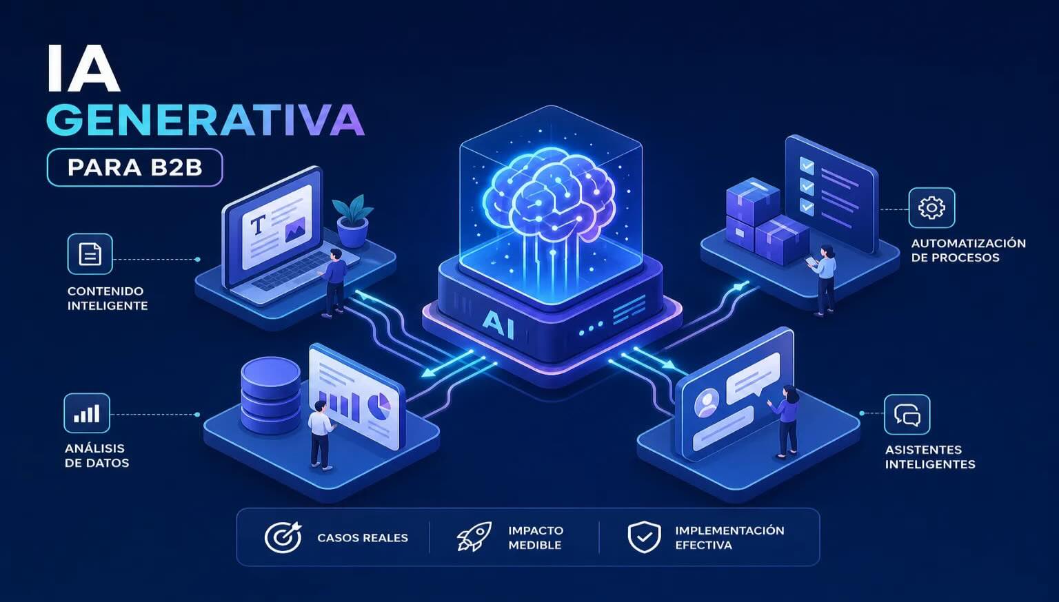 IA generativa en empresas B2B y su implementación